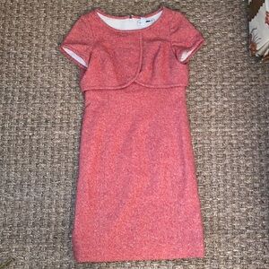 Norman Ambrose orang/wht tweed Dress sz Unknown - Warm